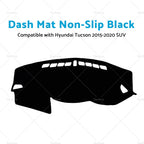Dash Mat for Hyundai Tucson (2015–2020) Dashboard Cover Black Non-Slip