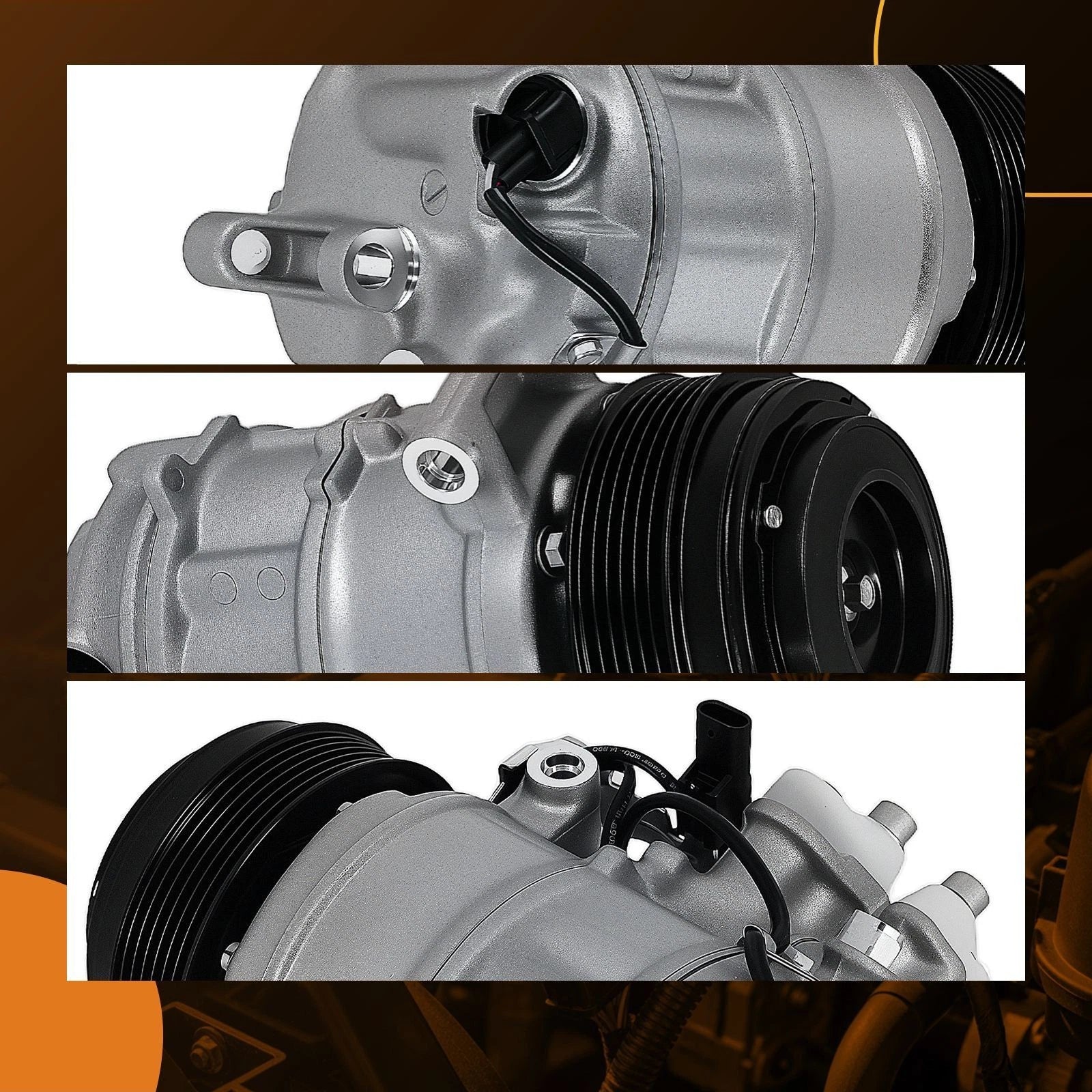 A/C Compressor Kit for Mercedes E43 AMG GLC250 GLC63 AMG SLK300 C250 C300 (2015–2020)