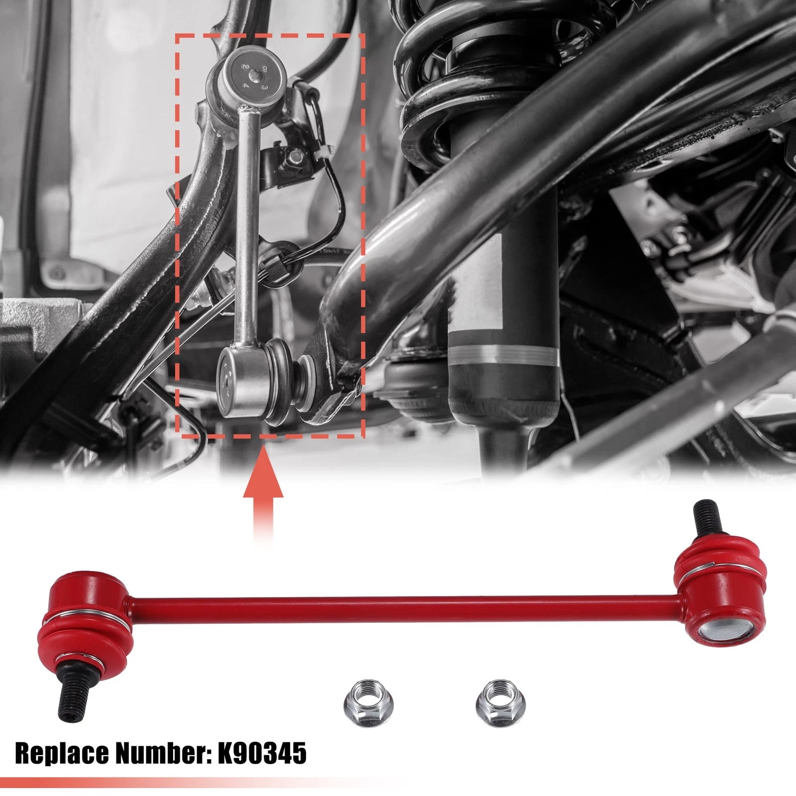 2pcs Front Sway Bar Links for Toyota Solara (No.K90345)