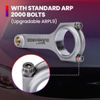 Set of 4 Connecting Rods with ARP Bolts for Mazda 2.0L FS