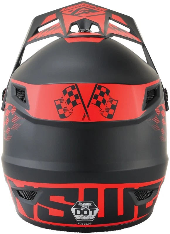 AR1 Sweep Helmet for Answer (Black/Red, XL)
