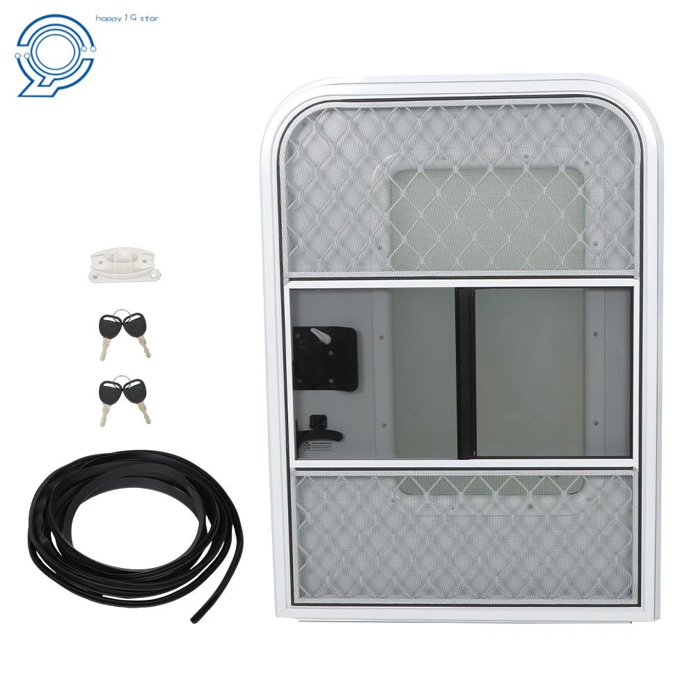 26" RV Entry Door with Radius Corners for Driver Side (Fits Various Models)