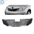 Front Upper Grille for Toyota Sienna (2011–2017) Gloss Black
