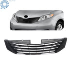 Front Upper Grille for Toyota Sienna (2011–2017) Gloss Black