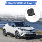 Gear Shift Knob Cover for Toyota CH-R (2017–2021) Black Beige Faux Leather