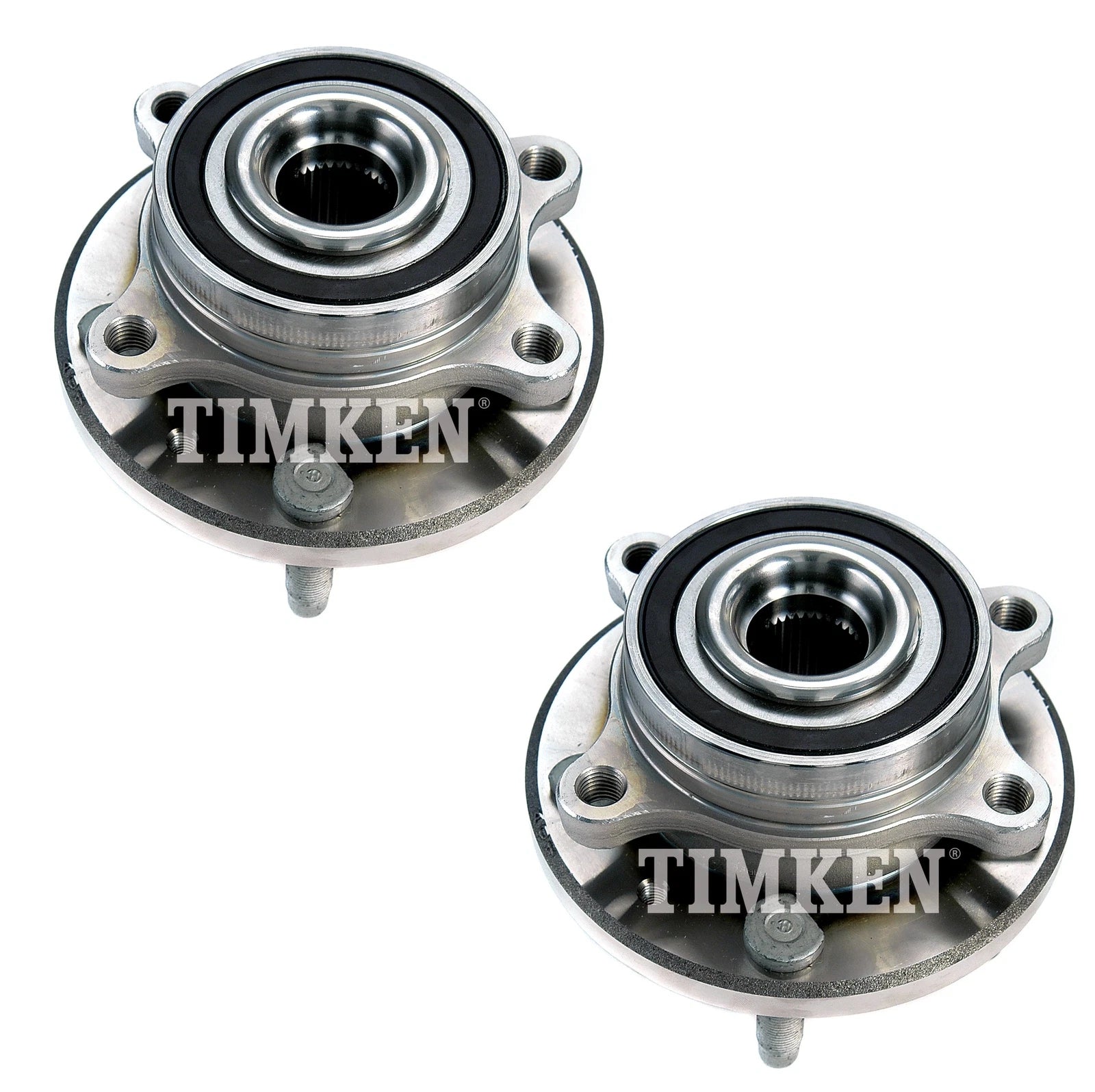 Set of 2 Timken Front Wheel Bearing Hub Kit for Ford Flex Lincoln MKS MKT (2009–2019)