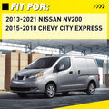 2X Rear Exterior Door Handle for Nissan NV200 (2013–2021) Chevy City Express (2015–2018)