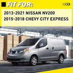2X Rear Exterior Door Handle for Nissan NV200 (2013–2021) Chevy City Express (2015–2018)