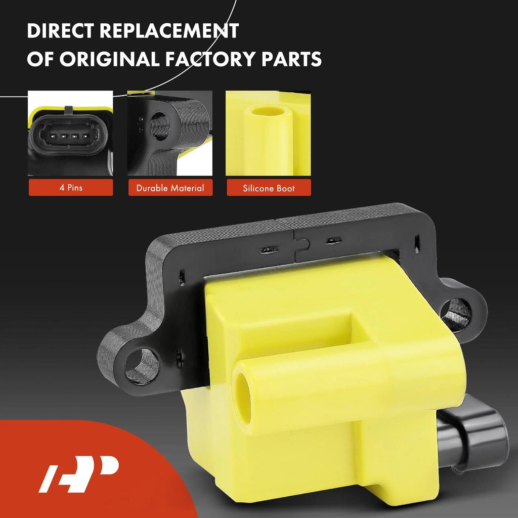 8X Ignition Coil & Iridium Spark Plug for Chevy Silverado (2007-2019)