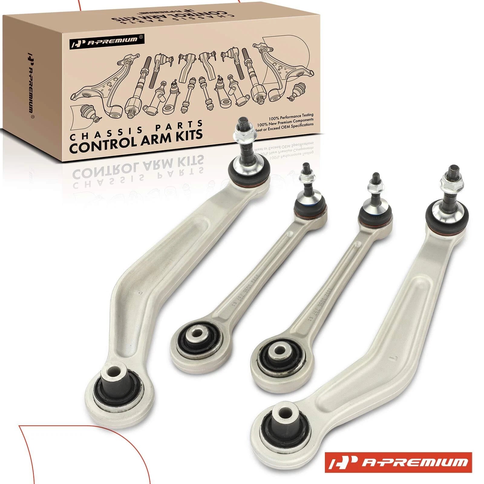 Set of 4 Rear Upper Control Arms for BMW 525i 528i 530i