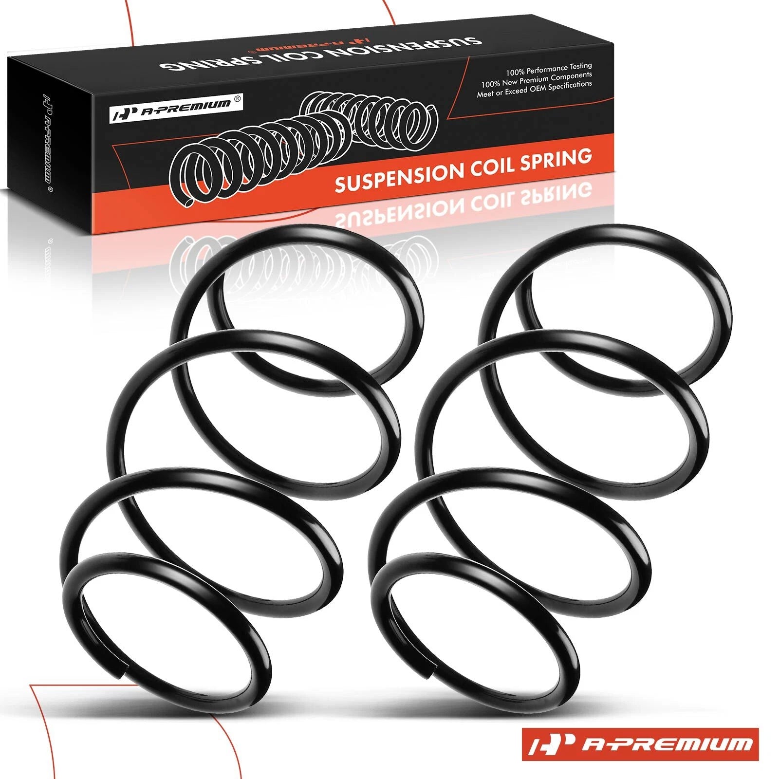2X Front Coil Springs for BMW E46 3-Series (1998–2004)