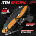 Pair Knee Pads for Hard Shell Protection (Orange)
