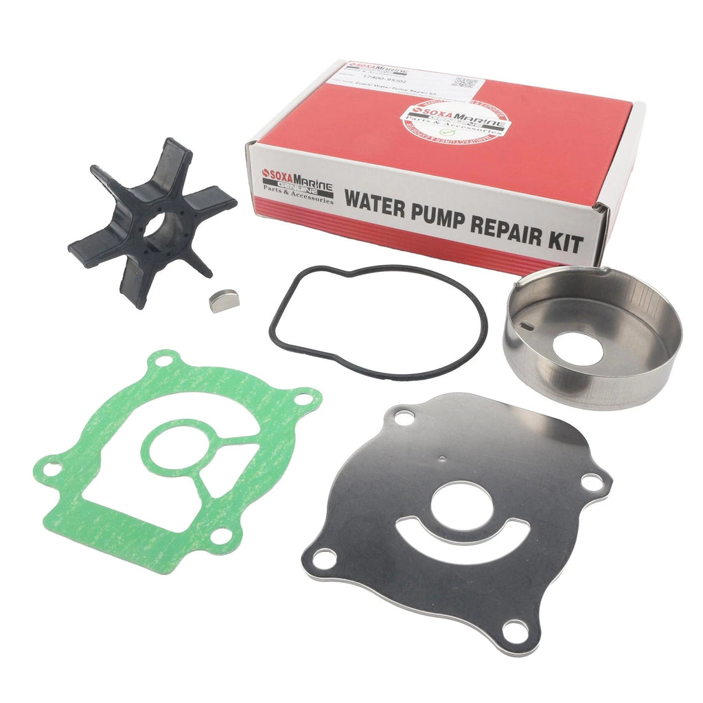 Water Pump Impeller Repair Kit for Suzuki Marine 25HP DF25 (1998–2023) 17400-95J00
