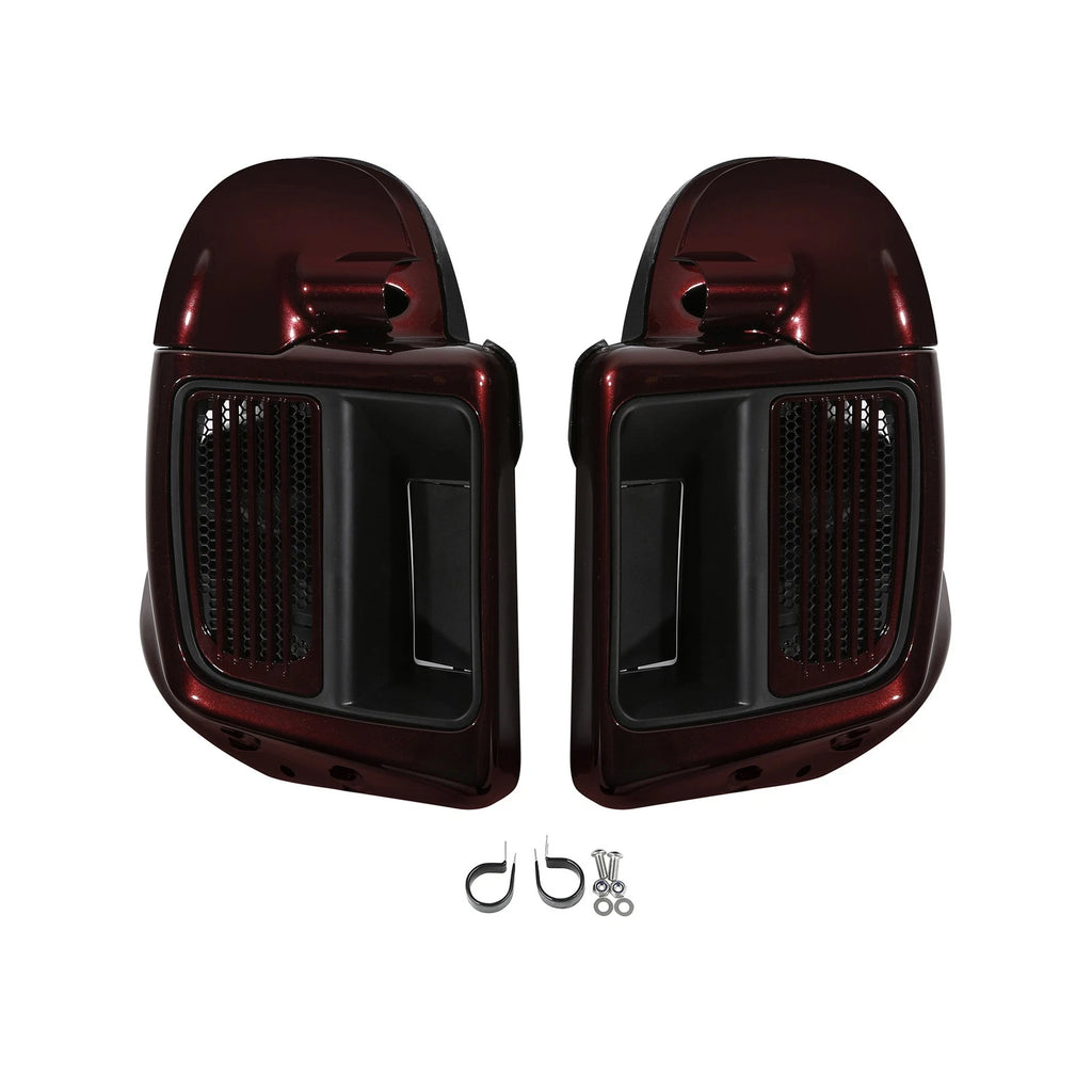 Lower Vented Fairing for Harley Street Glide (2014–2024) - Water-cooled, Twisted Cherry