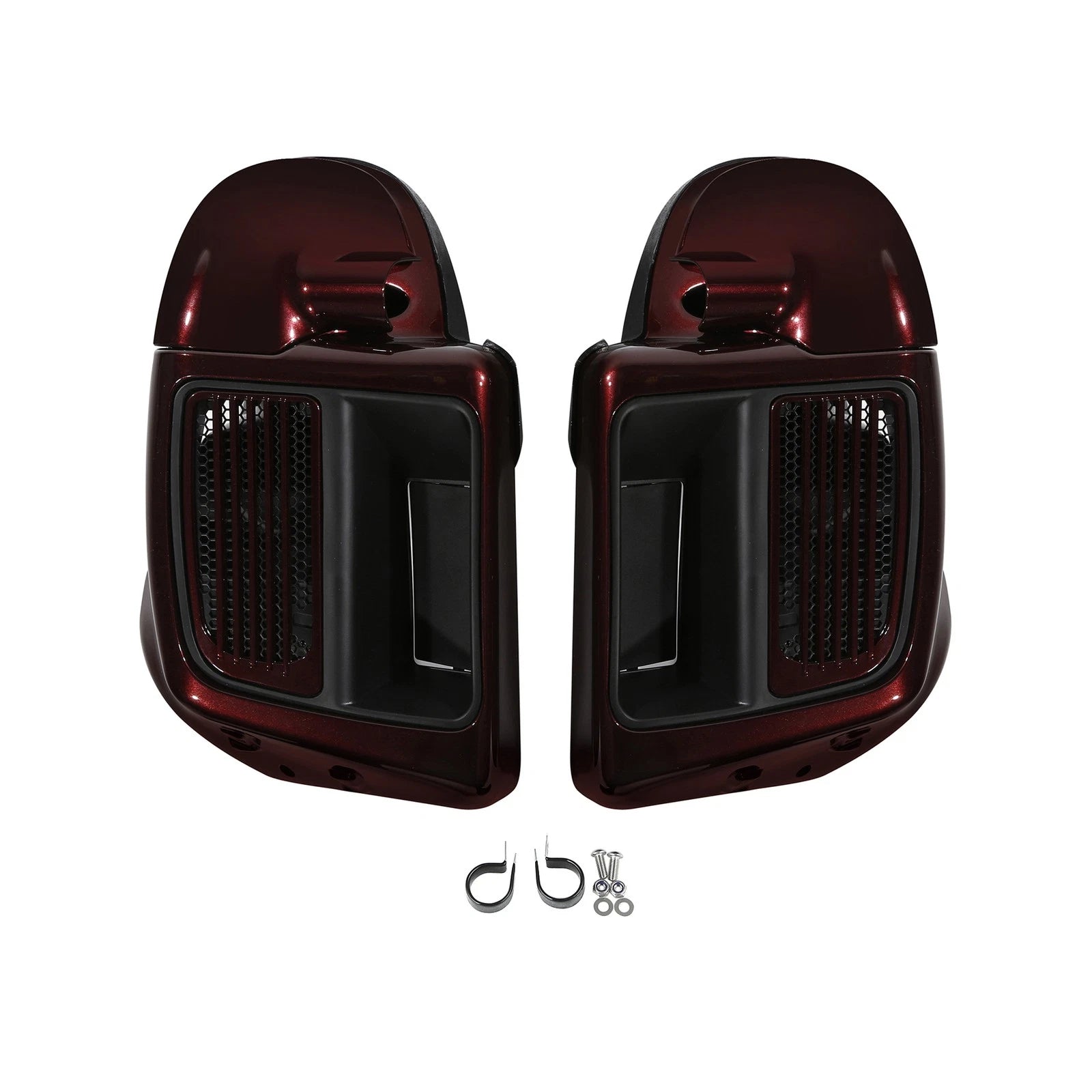 Lower Vented Fairing for Harley Street Glide (2014–2024) - Water-cooled, Twisted Cherry