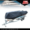 Boat Cover for V-Hull Runabouts (2017–2019) - Trailerable, Black 210D