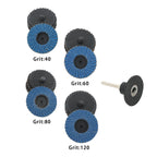 20PCS Sanding Discs for Mixed Use (2" Roll Lock, 40-120 Grit)