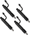 Set of 4 Fuel Injectors for Yanmar 4 Cylinder Engine (4TNV88, 4TNV84)