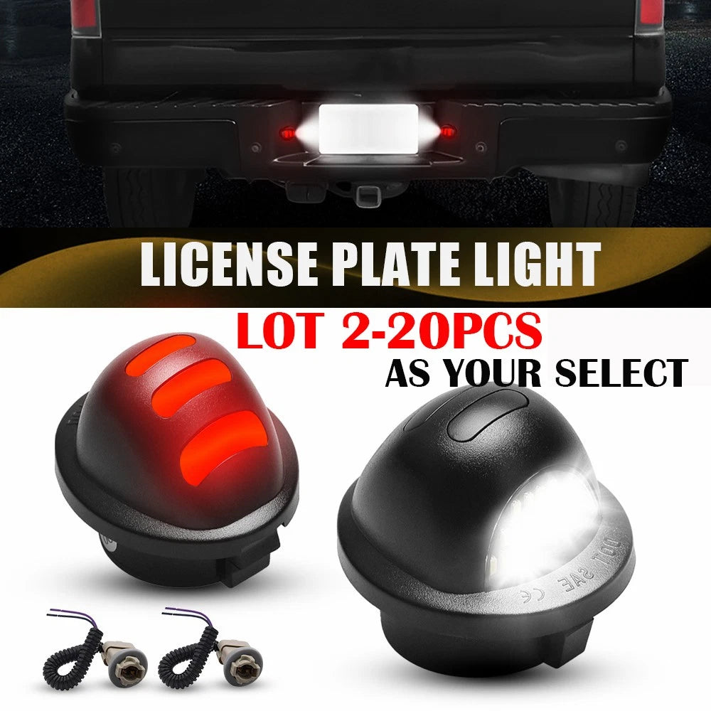 2X LED License Plate Light Tail Assembly for Ford F150 F250 F350 (1990–2014)