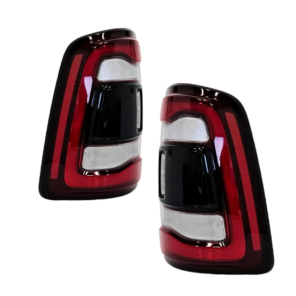 LED Tail Lights for Ram 2500 3500 (2019) Black w/ Blind Spot Left+Right Pair