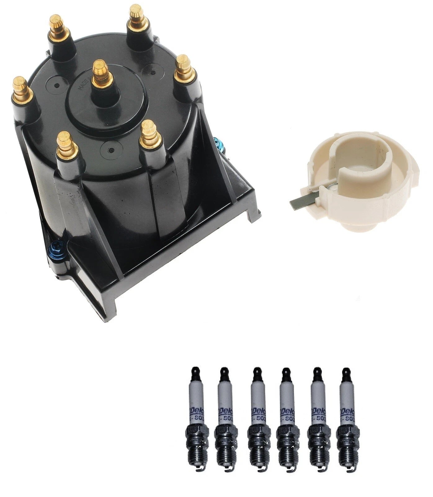 Distributor Rotor Cap & Spark Plugs .045 Kit for Chevrolet GMC 4.3L V6 (1996–2002)