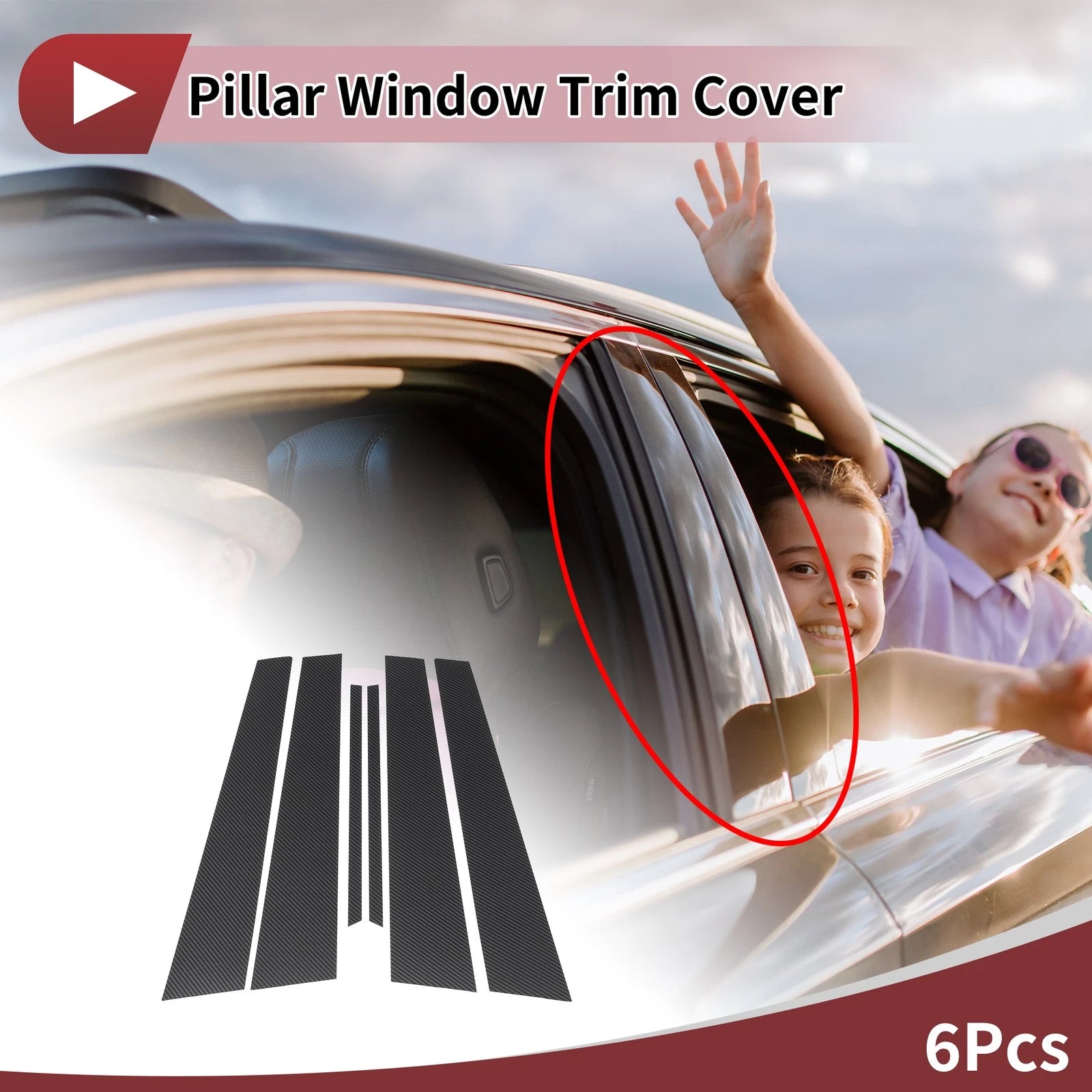 Door Pillar Window Trim for Lexus IS (1999–2006)