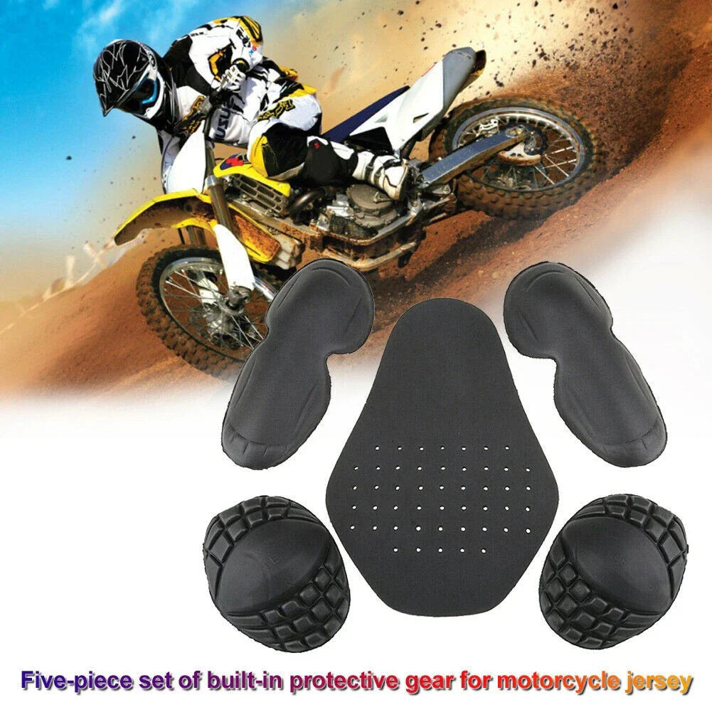 Protectors / 5Pcs / Black Elbow & Shoulder Protectors for Motorcycle