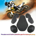 Protectors / 5Pcs / Black Elbow & Shoulder Protectors for Motorcycle