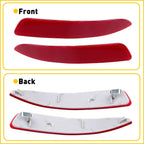 Set of 2 Rear Bumper Reflectors for BMW X5 E70 (2007–2010) Red