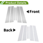 6 Pcs Pillar Window Trim for Chevy Equinox (2018–2023) Silver Tone