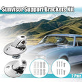 2X Sunvisor Support Brackets Kit 7790753 for Buick Chevrolet (1964–1973)
