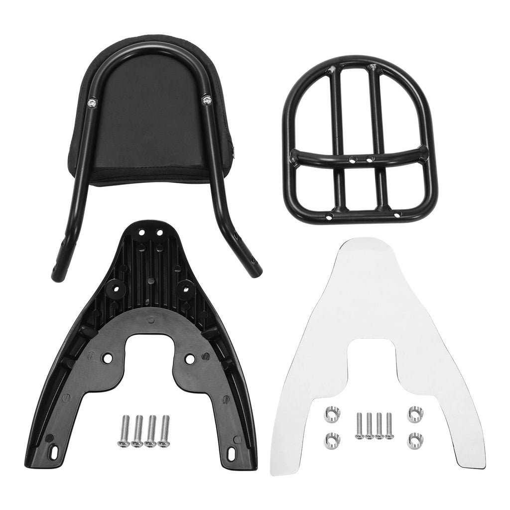 Backrest Sissy Bar with Rack Baseplate for Harley VRSCA VRSCB VRSCD (2002–2006)