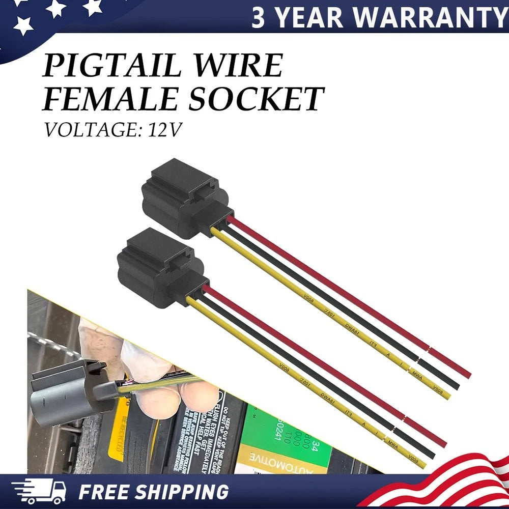 Extension Wire Pigtail Female Ceramic 9008 H13 for Automotive