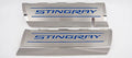 Fuel Rail Covers w/Dark Blue Solid Vinyl "STINGRAY" Inlay for 2014-2019 Corvette