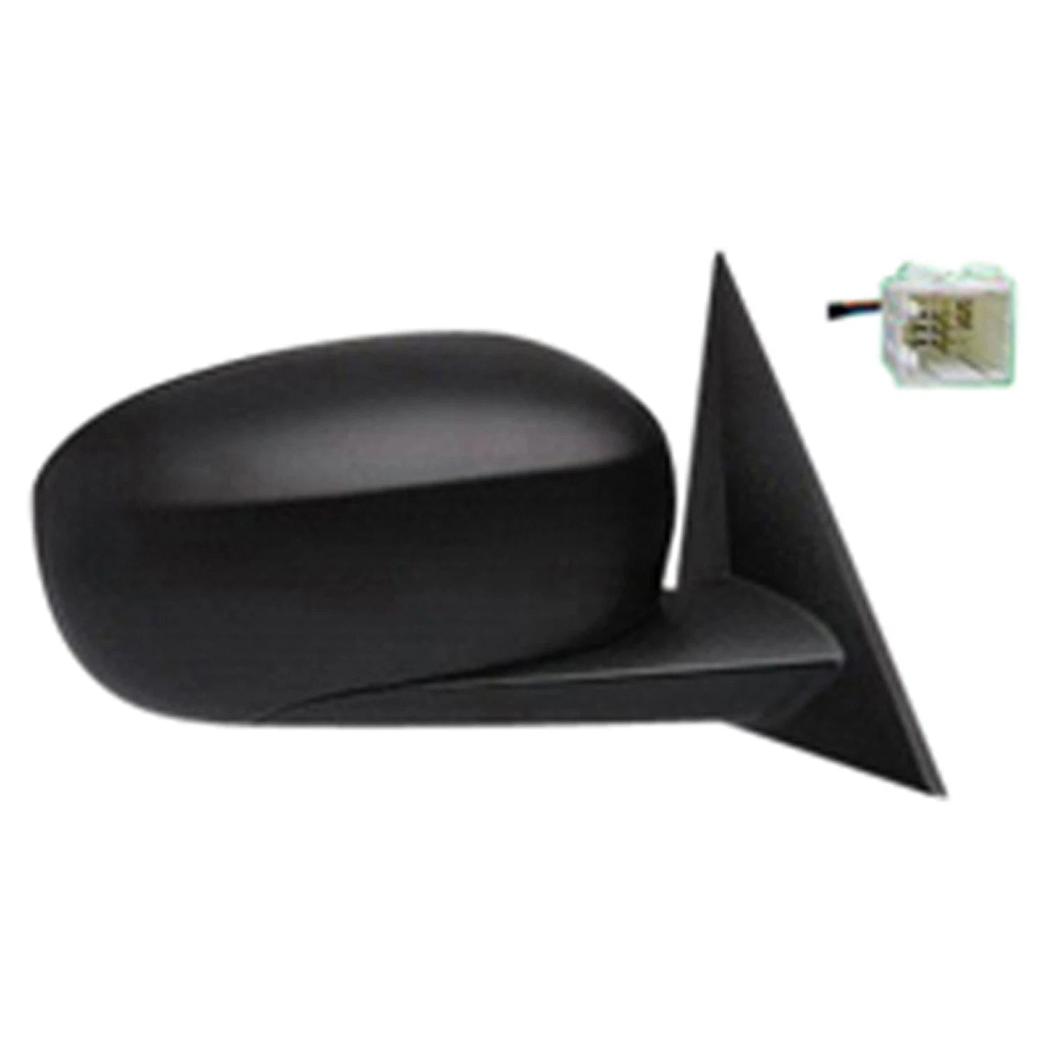 Replacement Textured Passenger Side Power Door Mirror w/Heated Glass