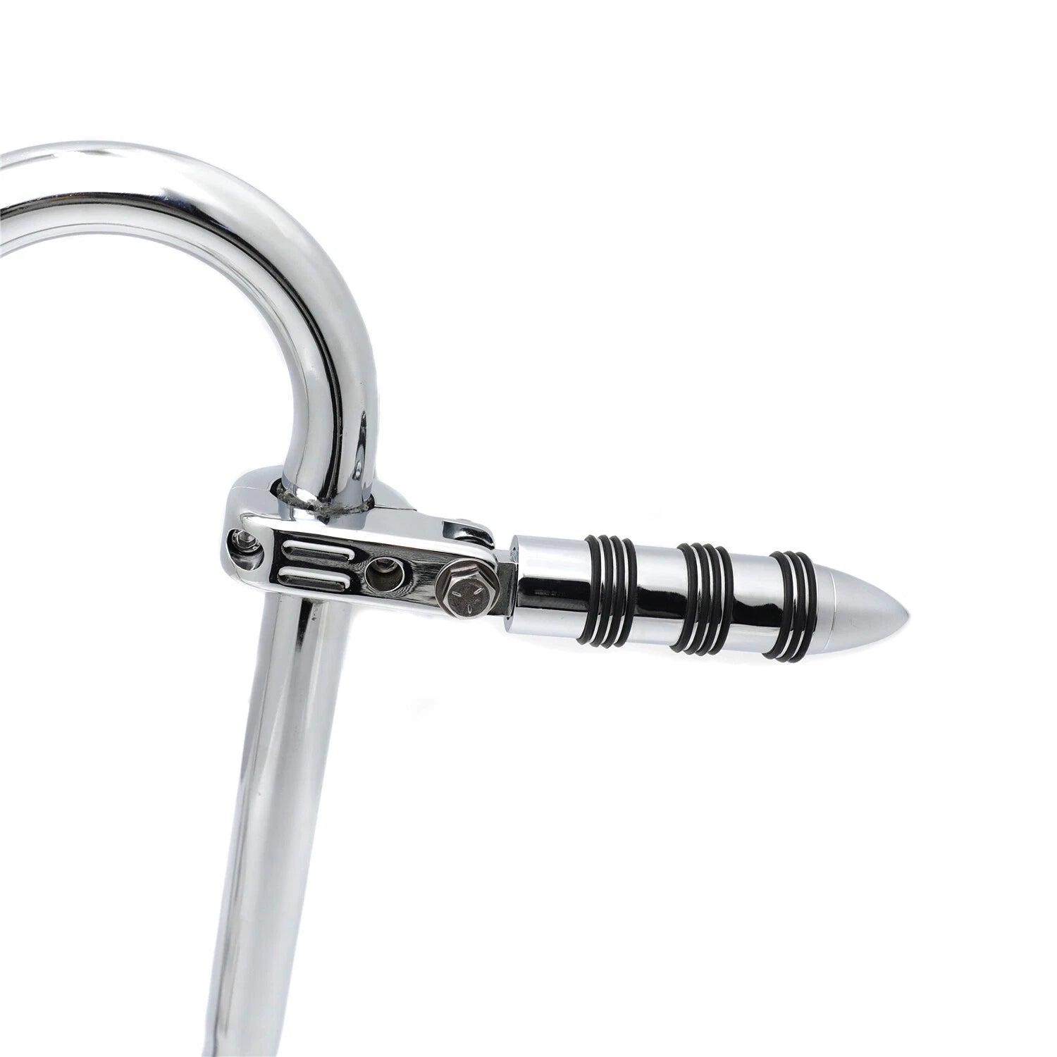 Chrome O Ring Footrest 1.25" w/ P-Clamp for Honda GL1800 GL1100 VT750 (2001–2023)
