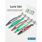 5pcs Metal Fishing Lures Pack for Bass Trout (Long Casting)