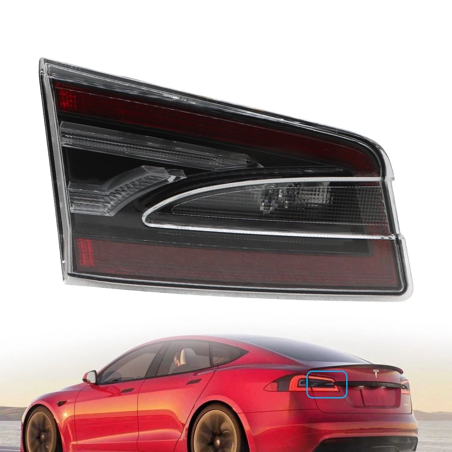 Left Driver Side LED Tail Lights for Tesla Model S (2012–2020)