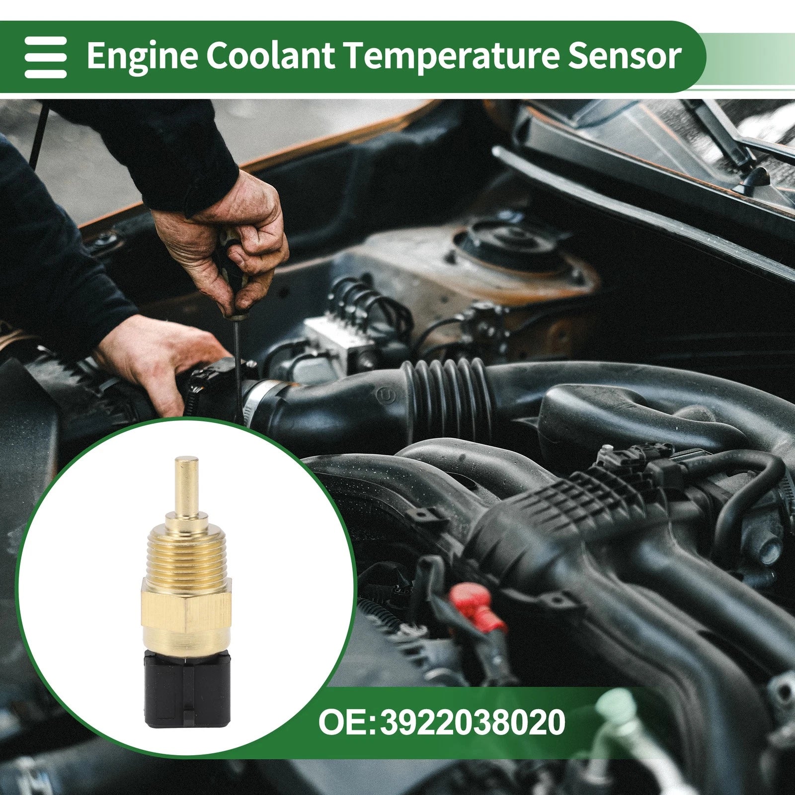 Engine Coolant Temperature Sensor No. 3922038020 for Hyundai Veloster (2014)