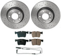 Front Brake Kit with Euro Pad & 328mm Drilled Rotors for BMW F25 F26 (2011–2017)