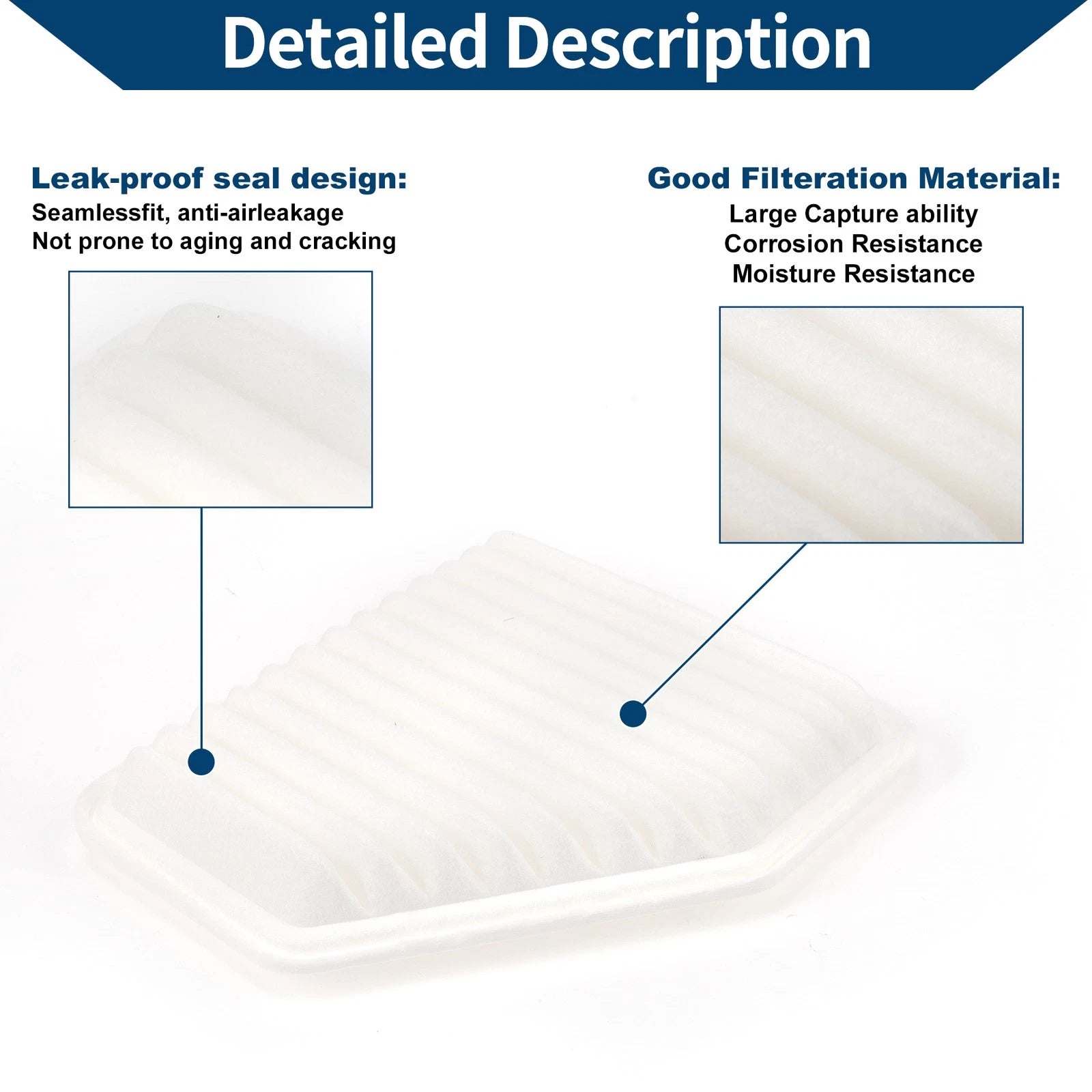 Car Engine Air Filter No. 21999324 for Chevrolet Cobalt 2.2L 2.4L (2005–2010)