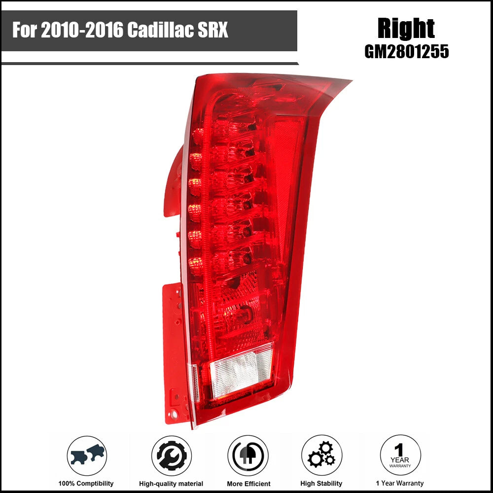 Tail Light Assembly for Cadillac SRX (2010–2016) RH Passenger Side