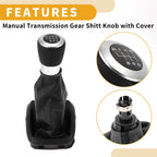 6 Speed Gear Shifter Knob with Cover for Ford Galaxy (2005–2006)