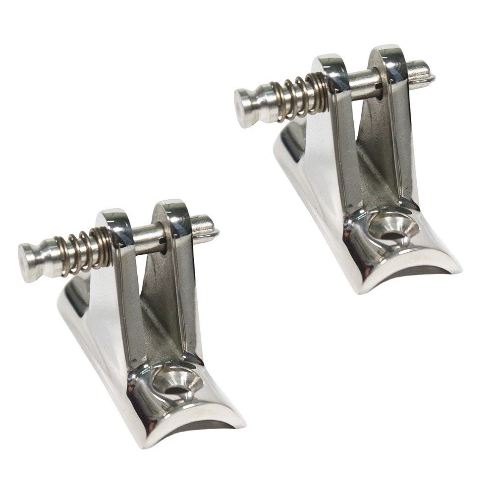 Set of 2 Top Deck Hinges 7/8 in 316 SS for Kayak Canoe Boat