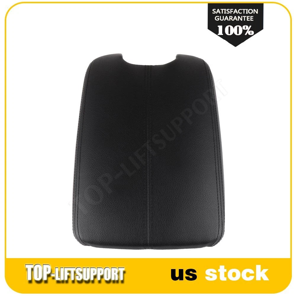 PU Leather Center Console Lid Cover for Honda Accord (2008–2012) Black
