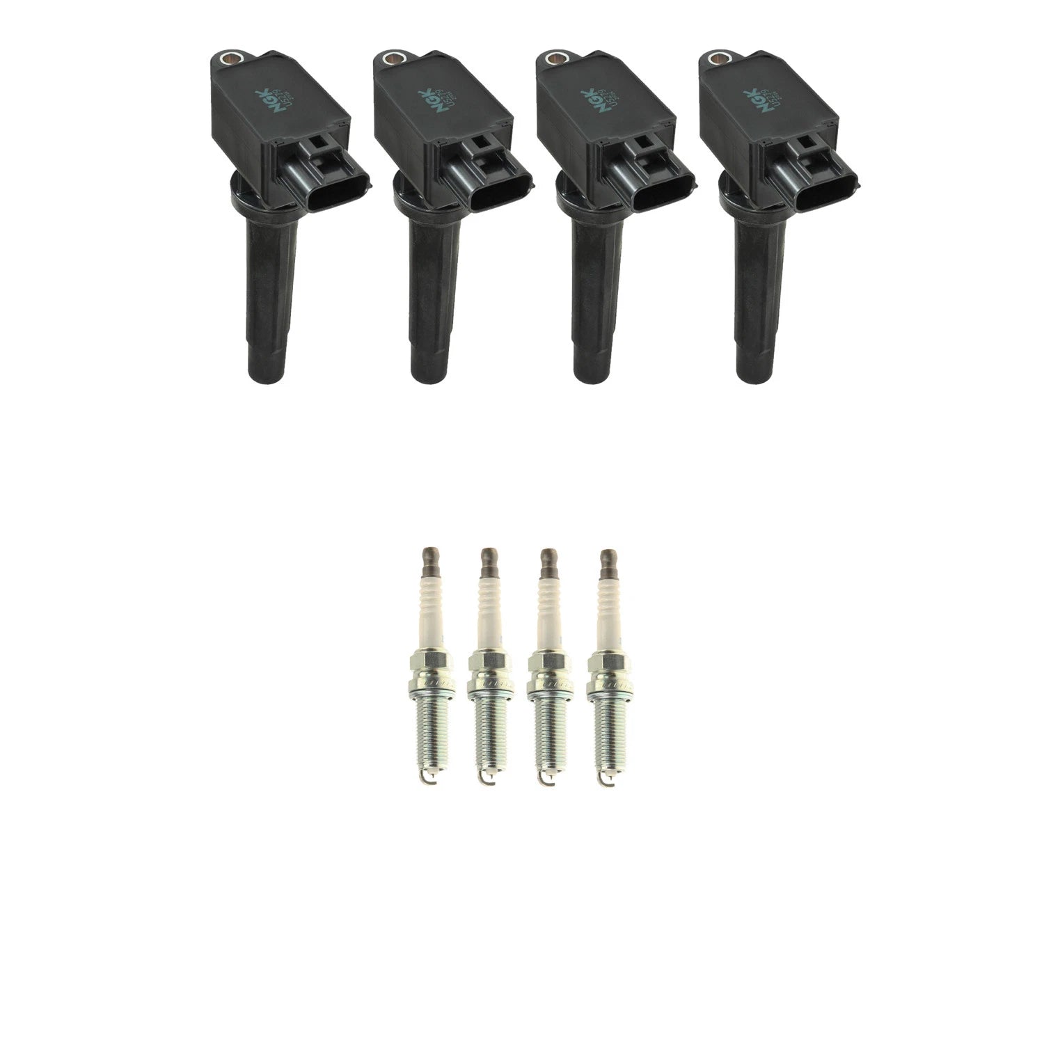 Set of 4 Ignition Coils & 4 Iridium Spark Plugs for Mazda 3 Sport (2004–2023)