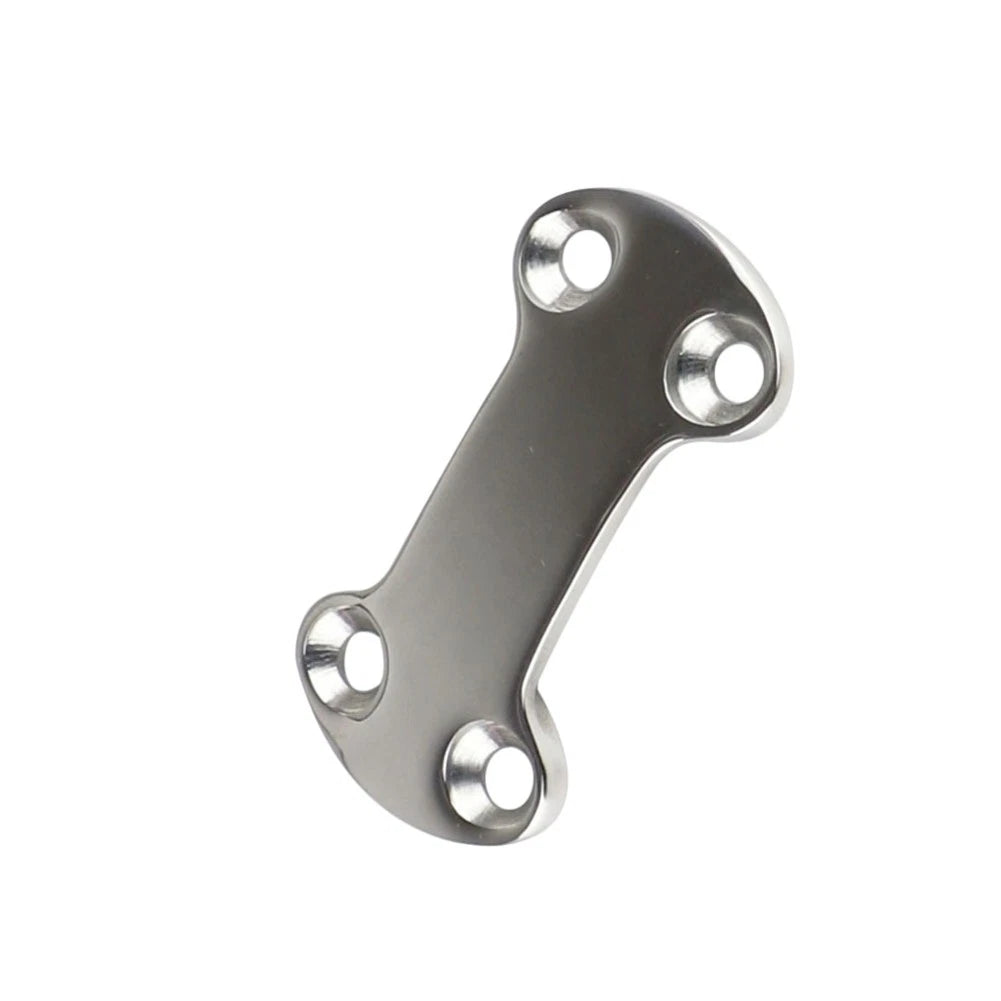 Set of 4 Tie Down Plate Cam Buckles for Marine Deck Hardware (316 Stainless Steel)