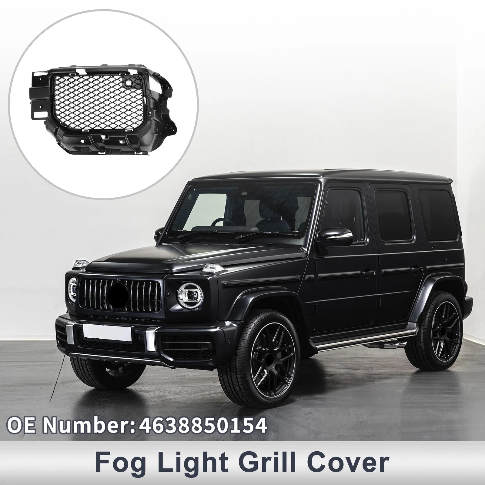 1 Pc Fog Light Grill for Mercedes-Benz (No.4638850154) (2019–2023) Black