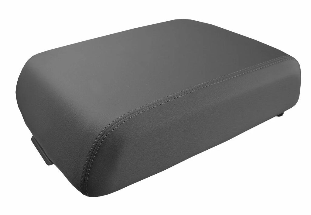Leather Console Lid Pull Over Seat Cover for Ford F250 (1999–2010) Gray