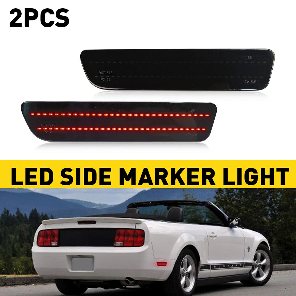 LED Rear Bumper Side Marker Lights for Ford Mustang (2005–2009)